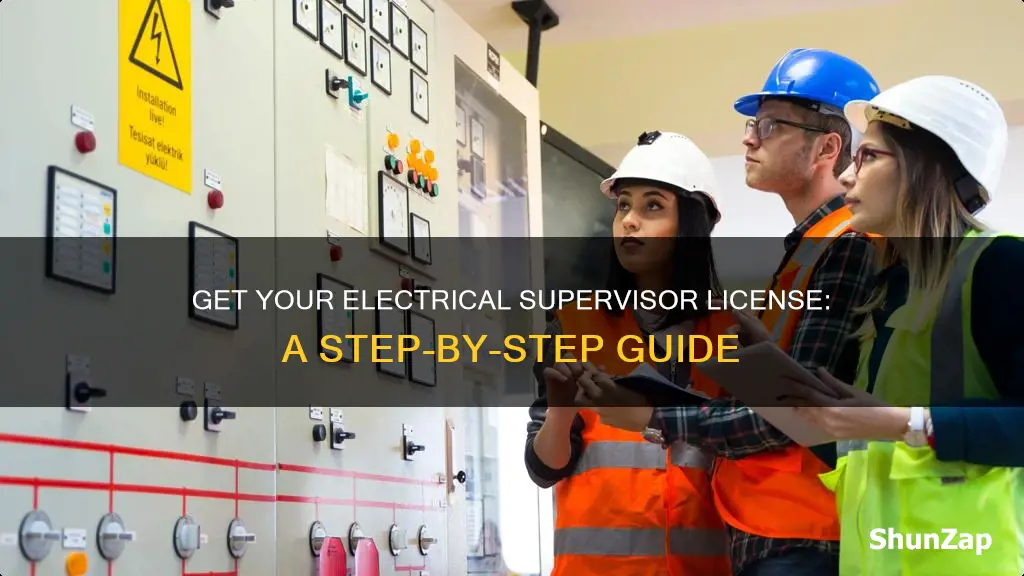 how to apply for electrical supervisor licence
