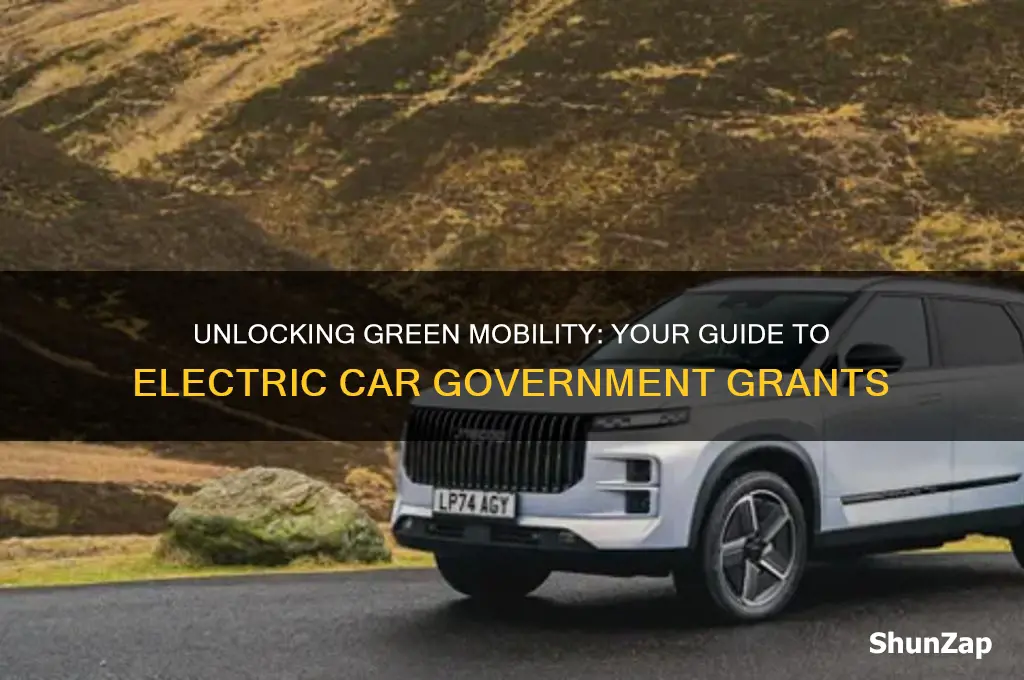 how to apply for government grant for electric cars