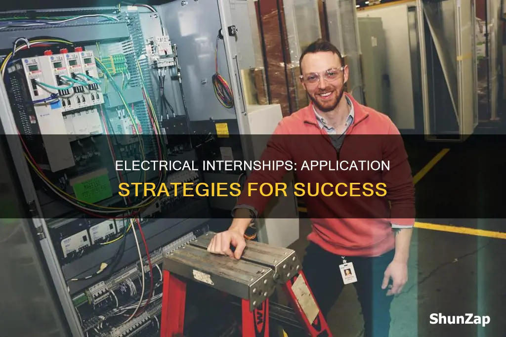 how to apply for internship in electrical companies