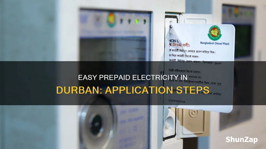 how to apply for prepaid electricity durban