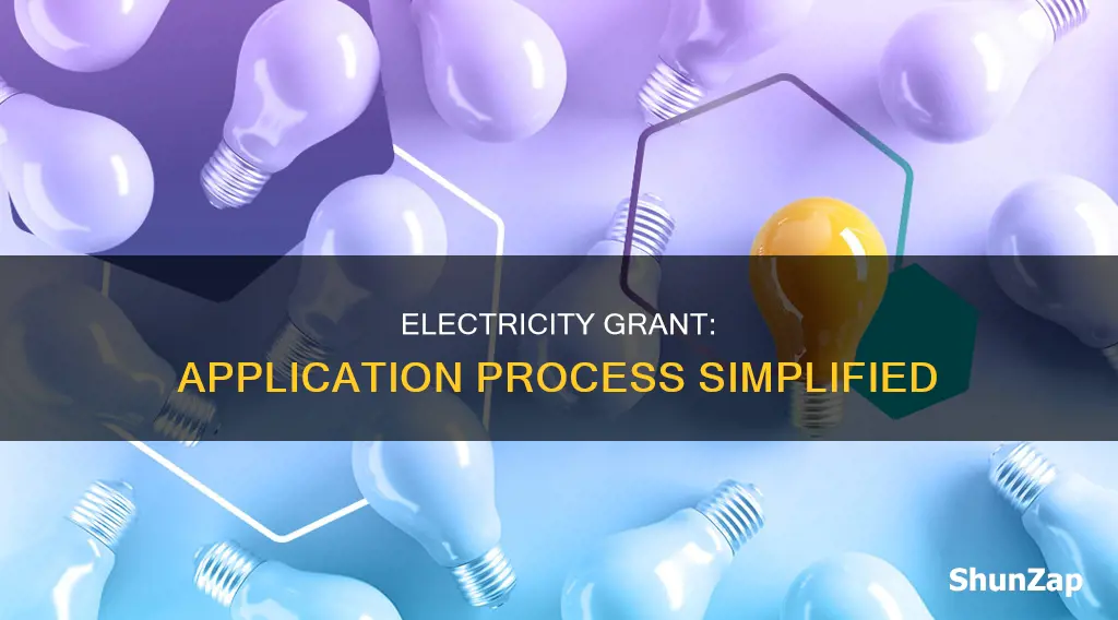 how to apply for the electricity grant