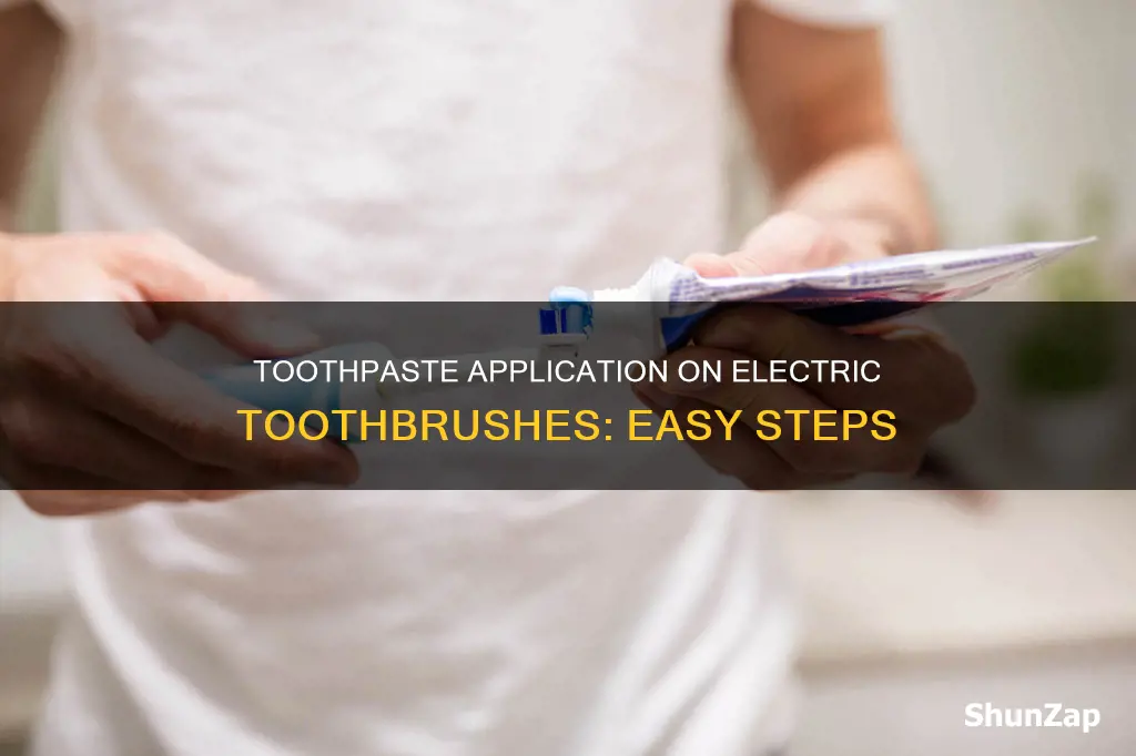 how to apply toothpaste to electric toothbrush