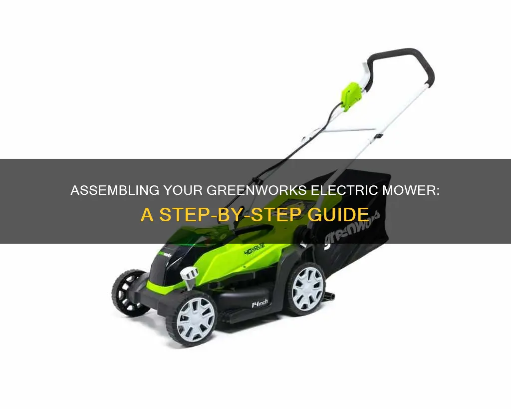 how to assemble 21 greenworks electric mower