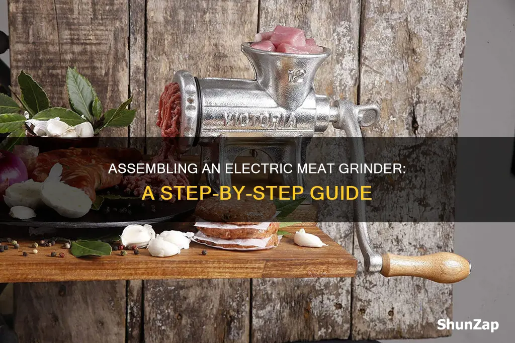 how to assemble an electric meat grinder