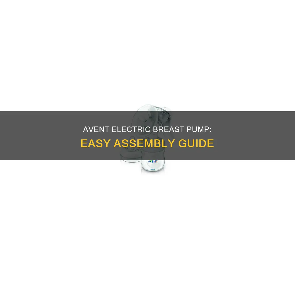 how to assemble avent electric breast pump