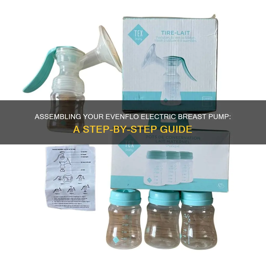 how to assemble evenflo electric breast pump