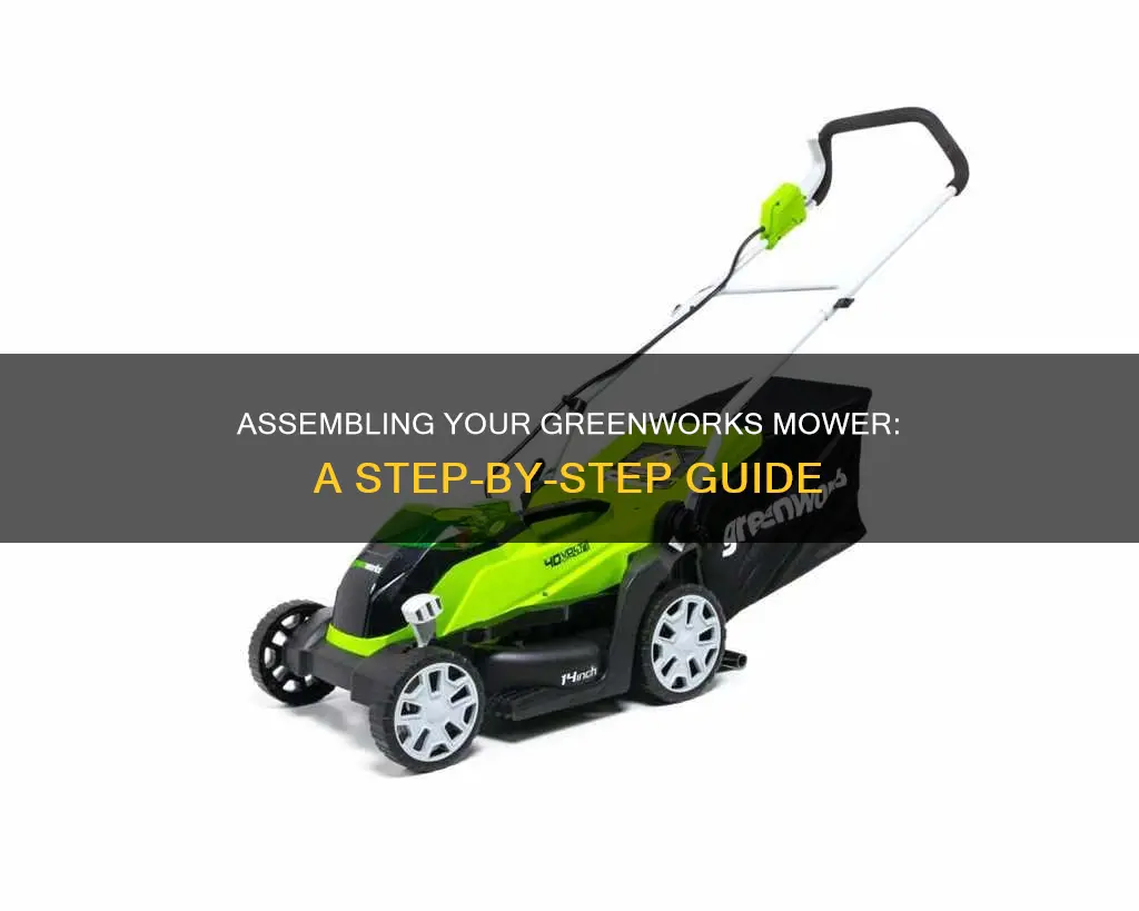 how to assemble greenworks mower electric start