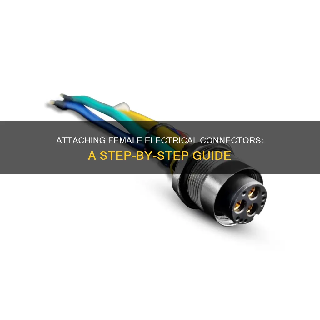 how to attach a female electrical connector