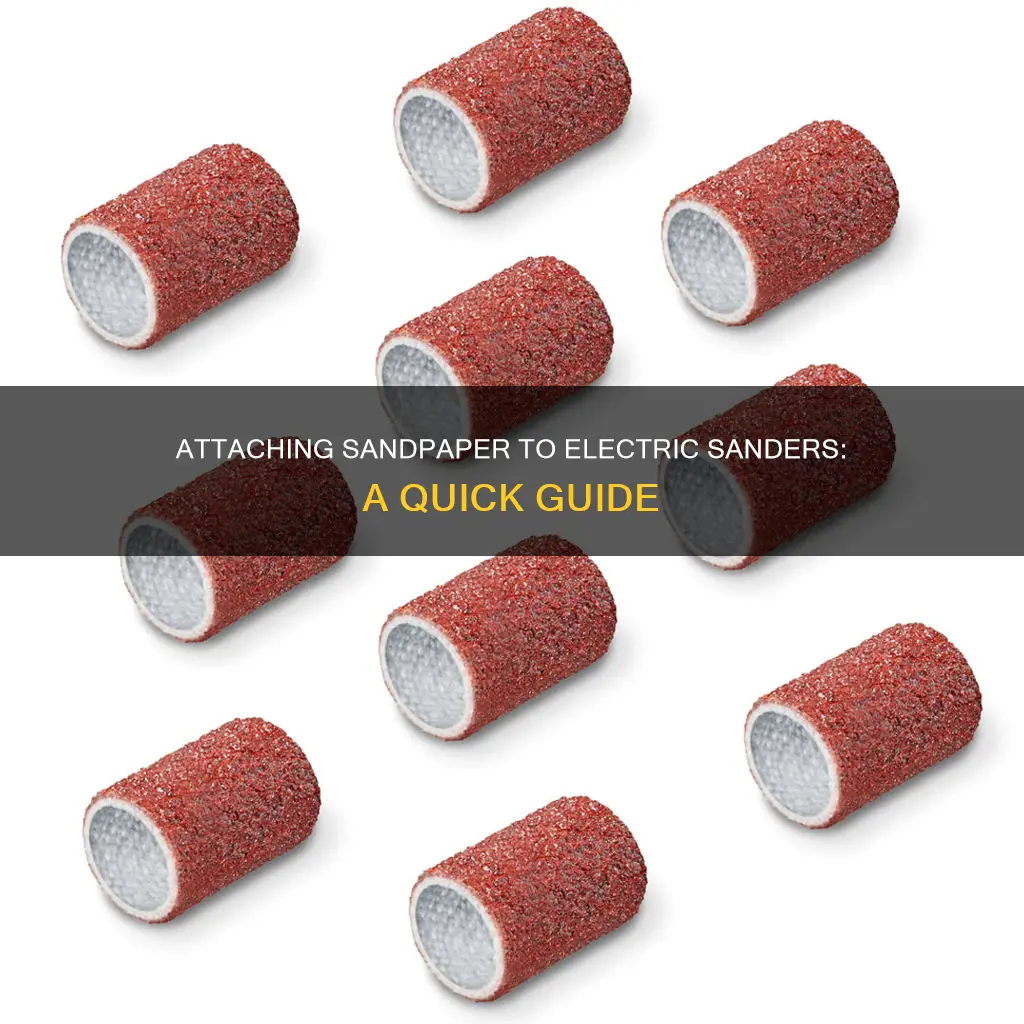 how to attach sandpaper to electric sander