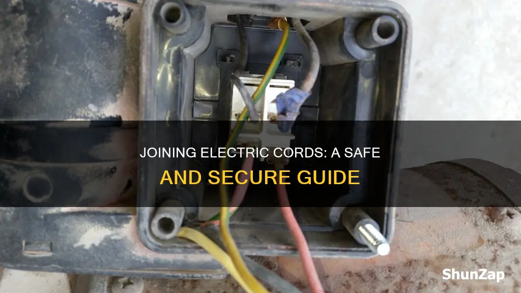 how to attach two electric cords together
