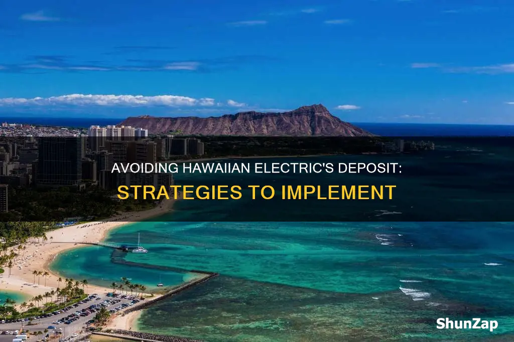 how to avoid 200 deposit hawaiian electric
