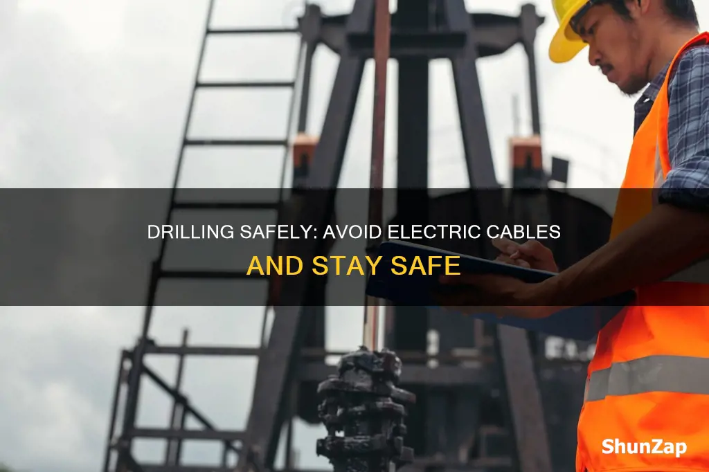 how to avoid electric cables when drilling