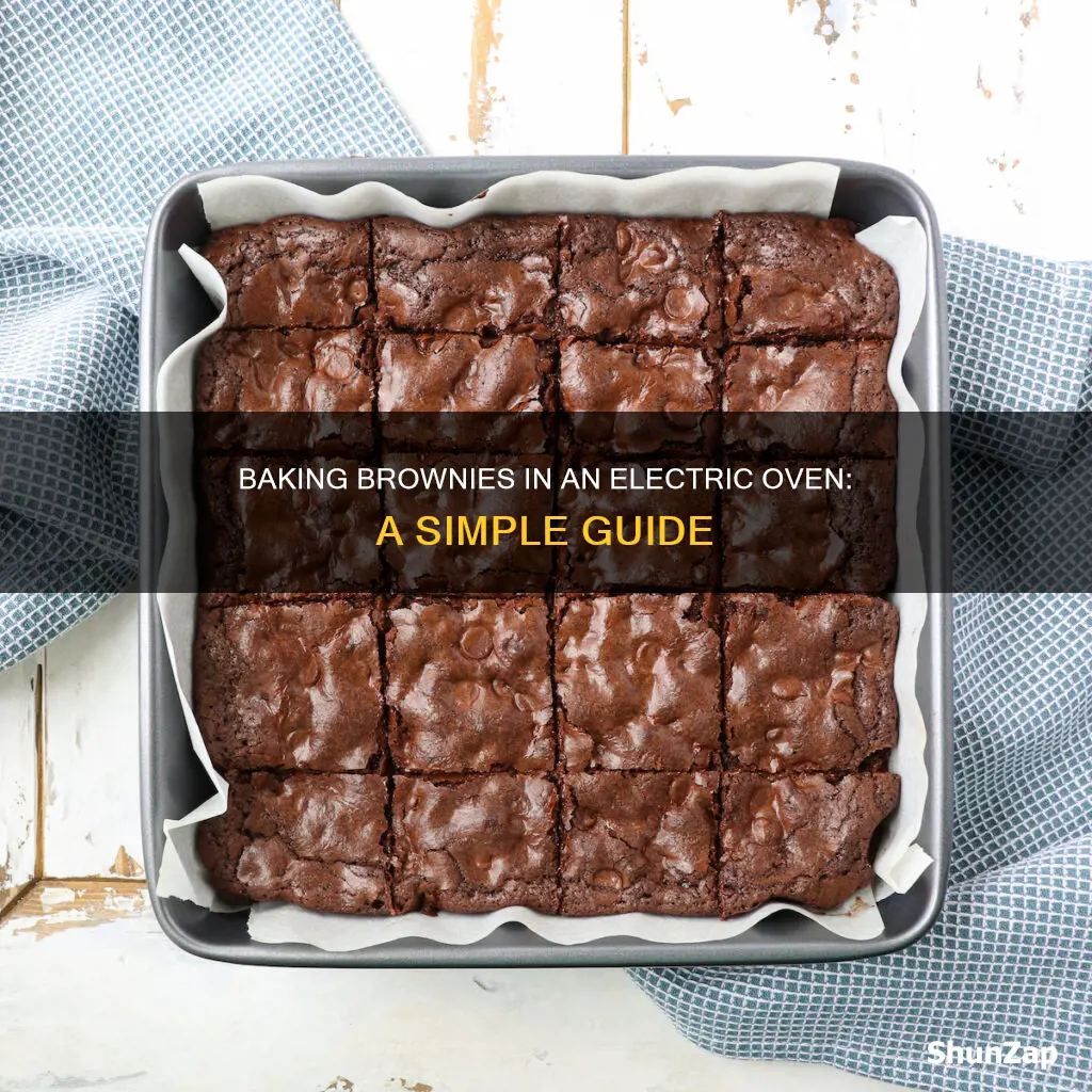 how to bake brownies in electric oven