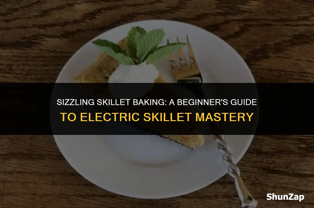 how to bake using a electric skillet