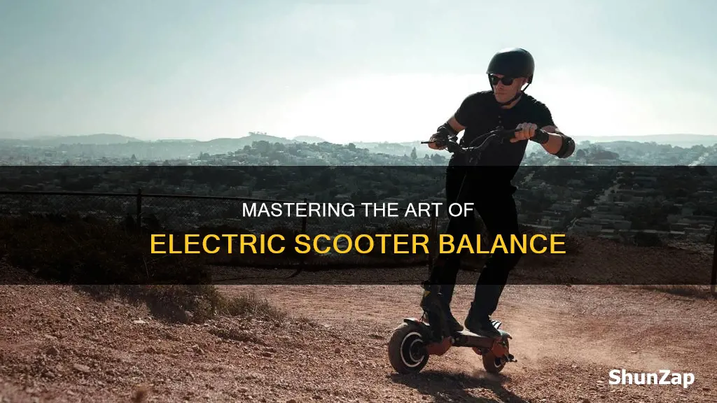 how to balance on a electric scooter