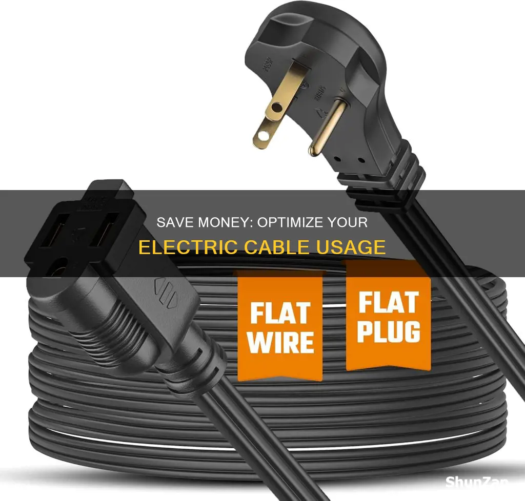 how to be economical with electric cables