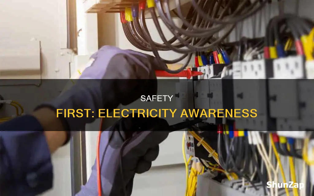 how to be safe around electricity poster
