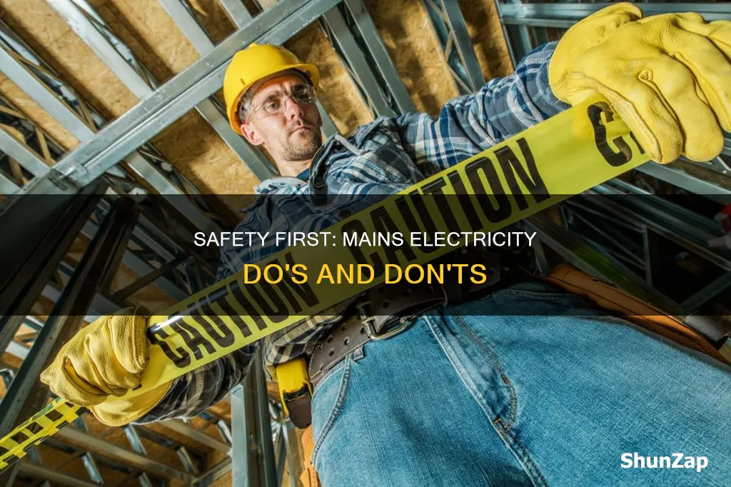 how to be safe with mains electricity