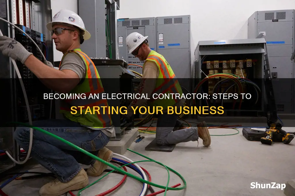 how to become a electrical contractor company