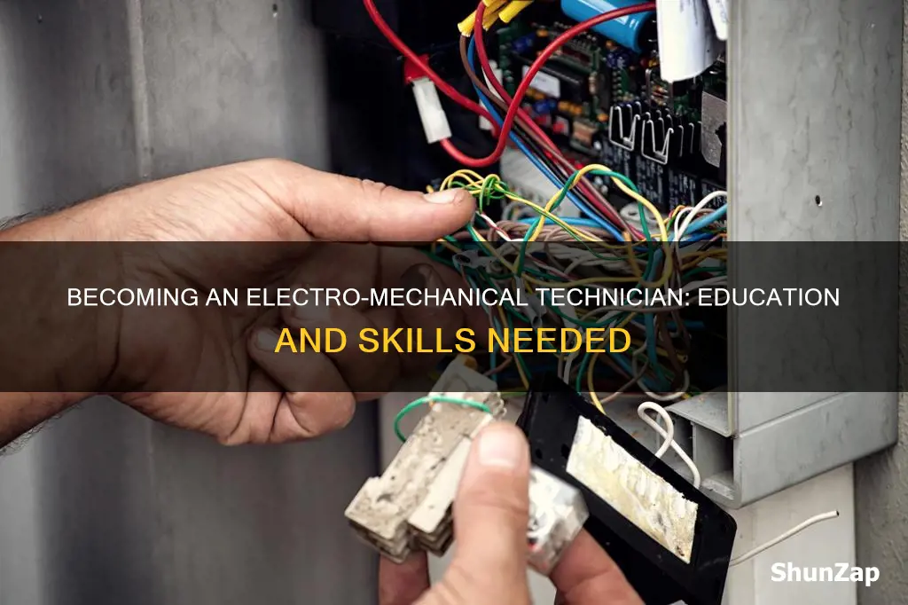 how to become an electro mechanical technician