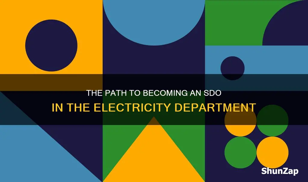 how to become sdo in electricity department