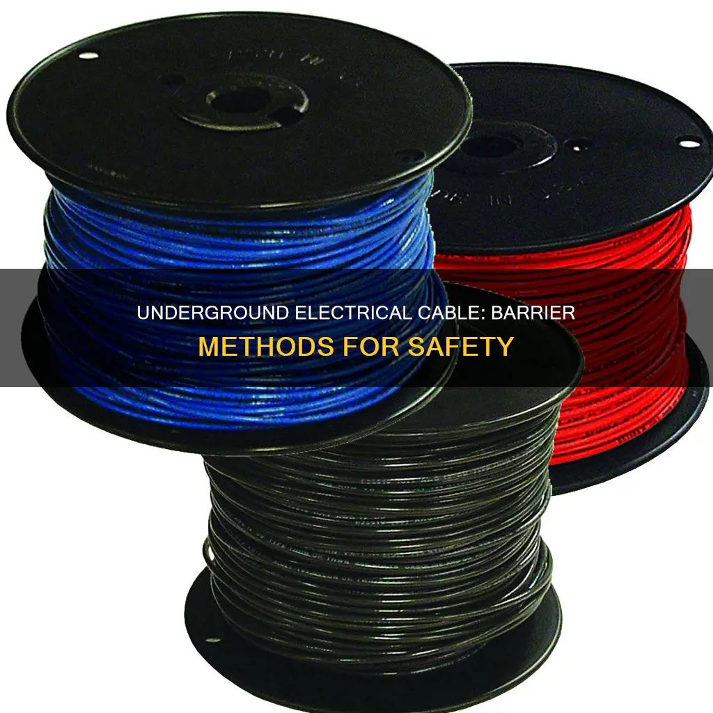 how to berrier a electrical cable underground