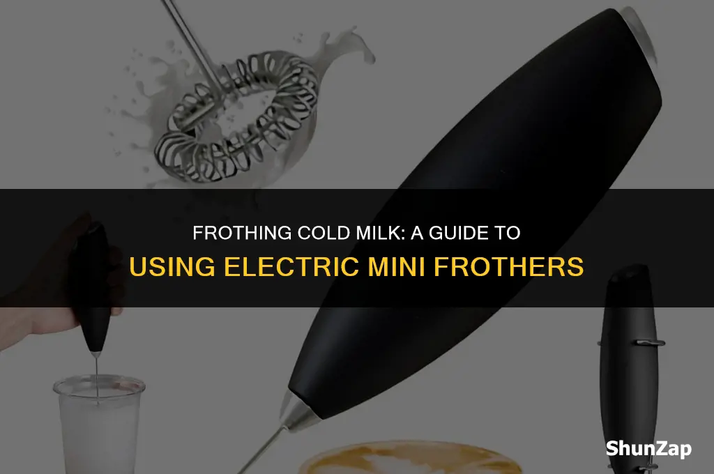 how to best use electric mini frother cold milk