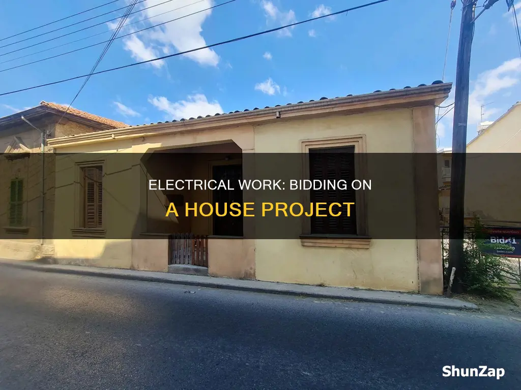 how to bid a house for electrical