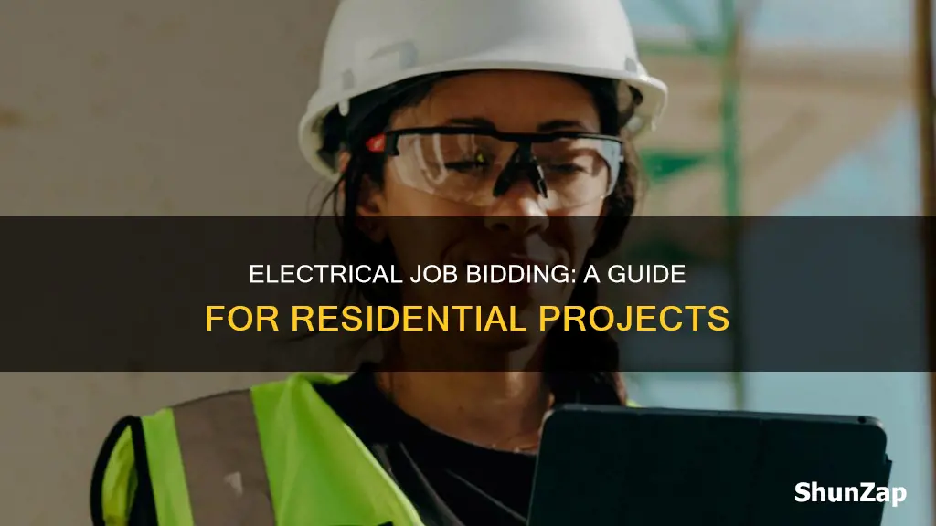 how to bid a residential electrical job
