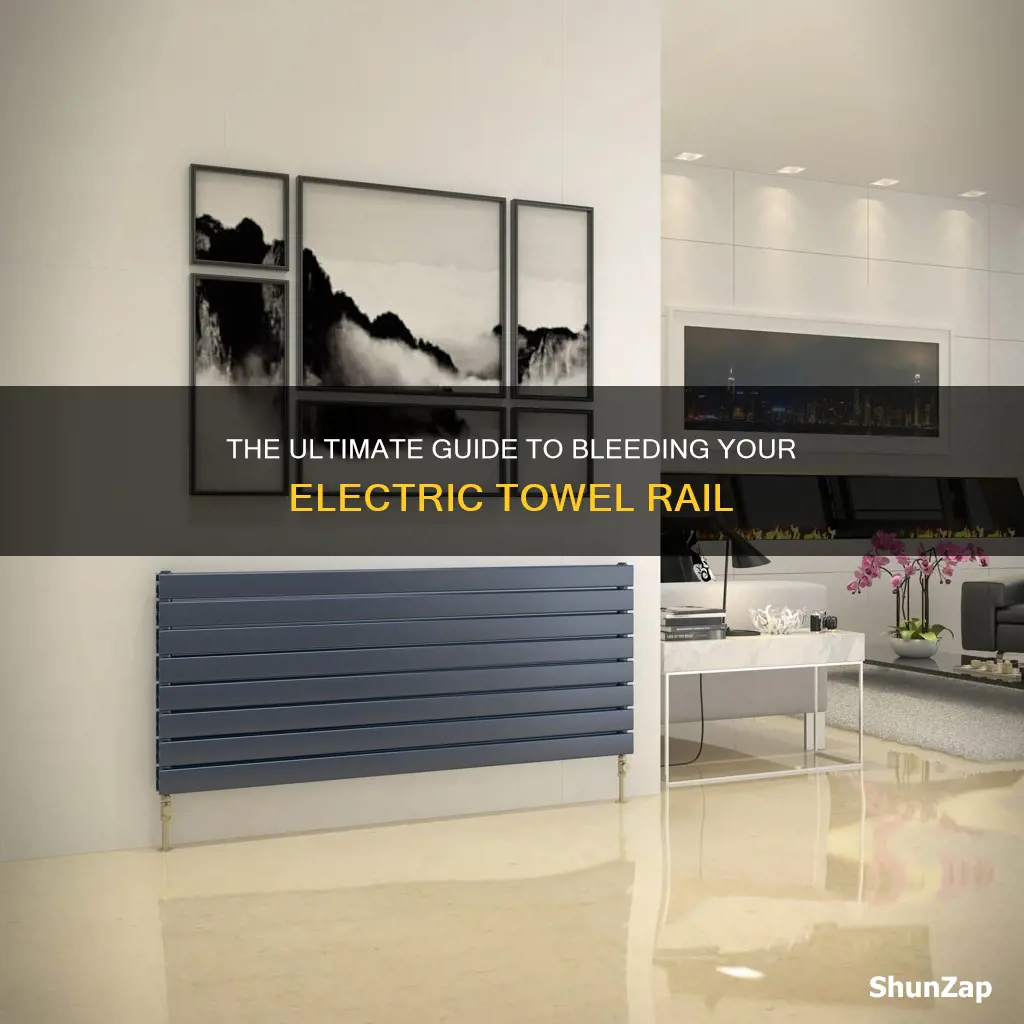 how to bleed a electric towel rail