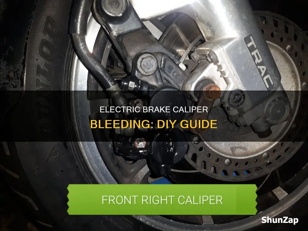 how to bleed the electric brake caliber