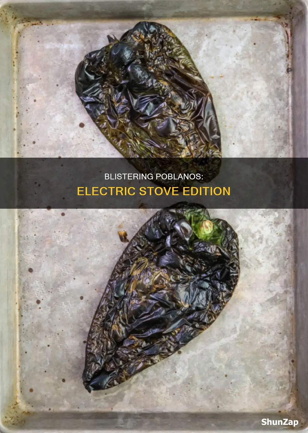 how to blister pablanos in electric srove