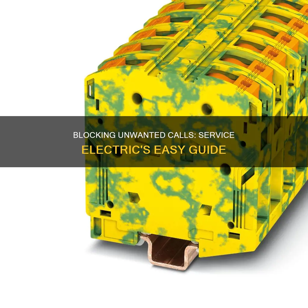 how to block numbers on service electric
