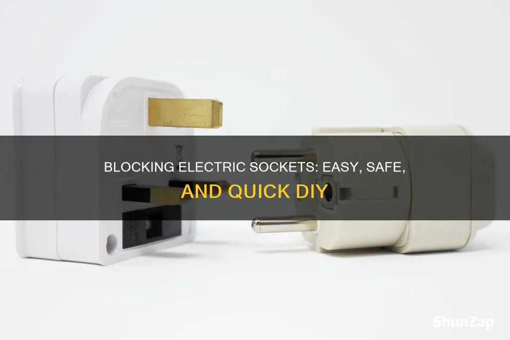 how to block off an electric socket