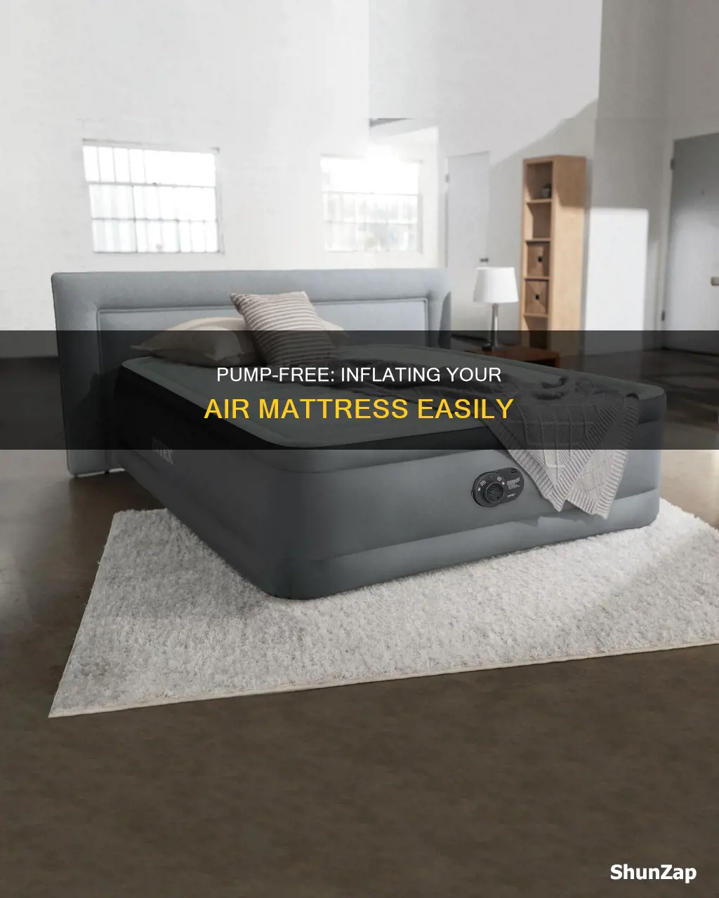 how to blow up mattress without electricity