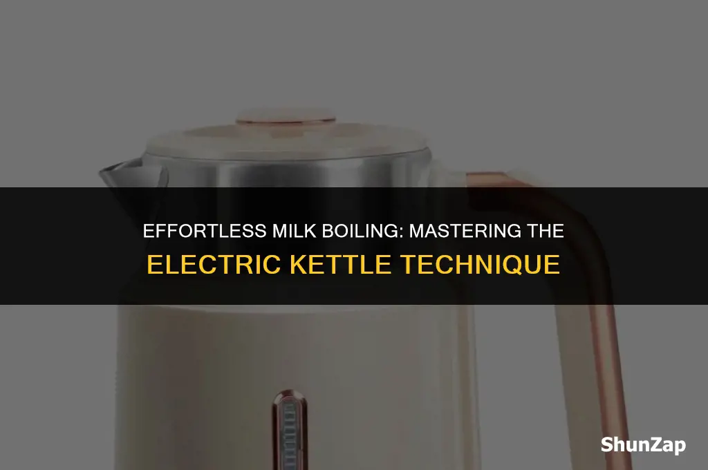 how to boil milk using electric kettle