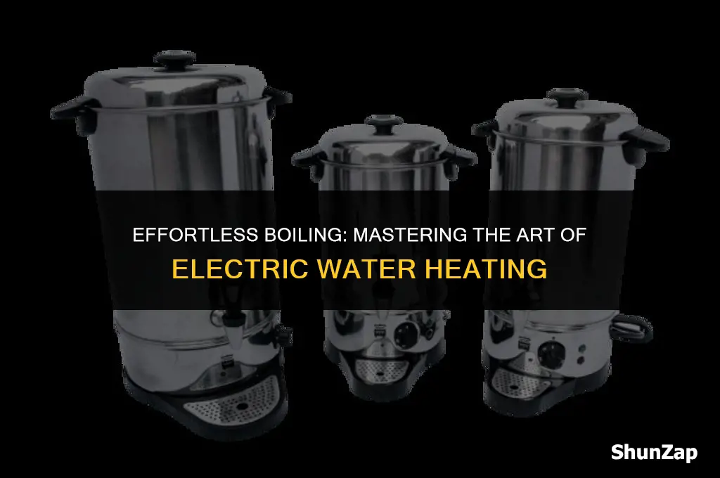 how to boil water using electricity