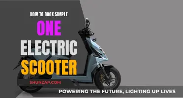 Simple Booking Guide for Simple One Electric Scooter