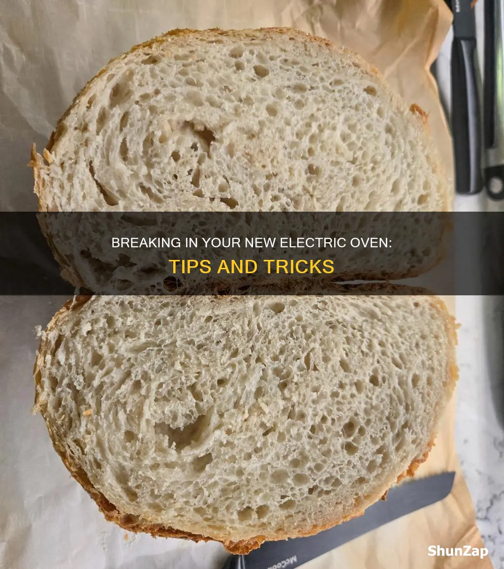how to break in new electric oven