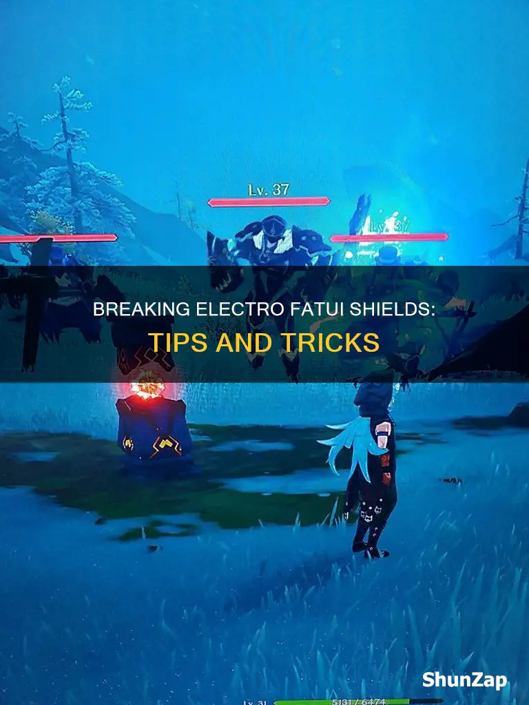 how to break the electro fatui shield