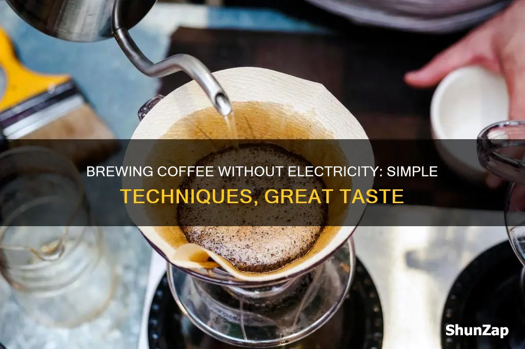 how to brew coffie without electric pot