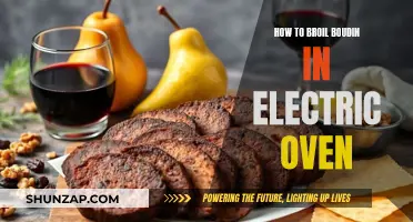 Broiling Boudin in an Electric Oven: A Simple Guide