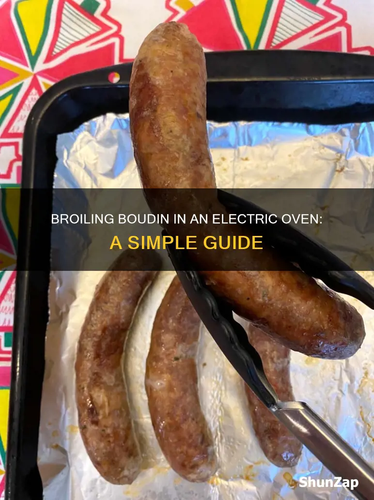how to broil boudin in electric oven