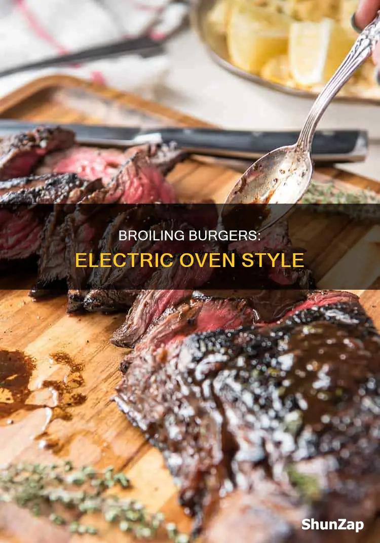 how to broil burgers in electric oven