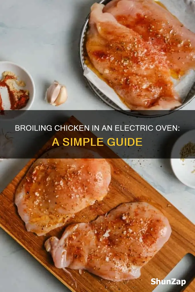 how to broil chicken in electric oven