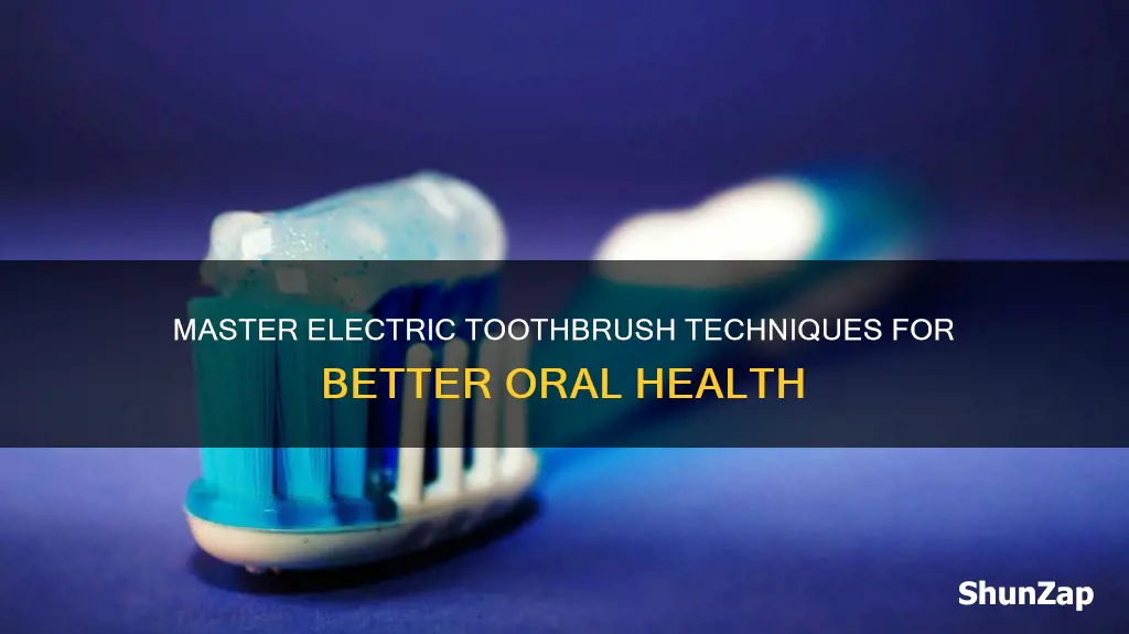 how to brush teeth with electric brush