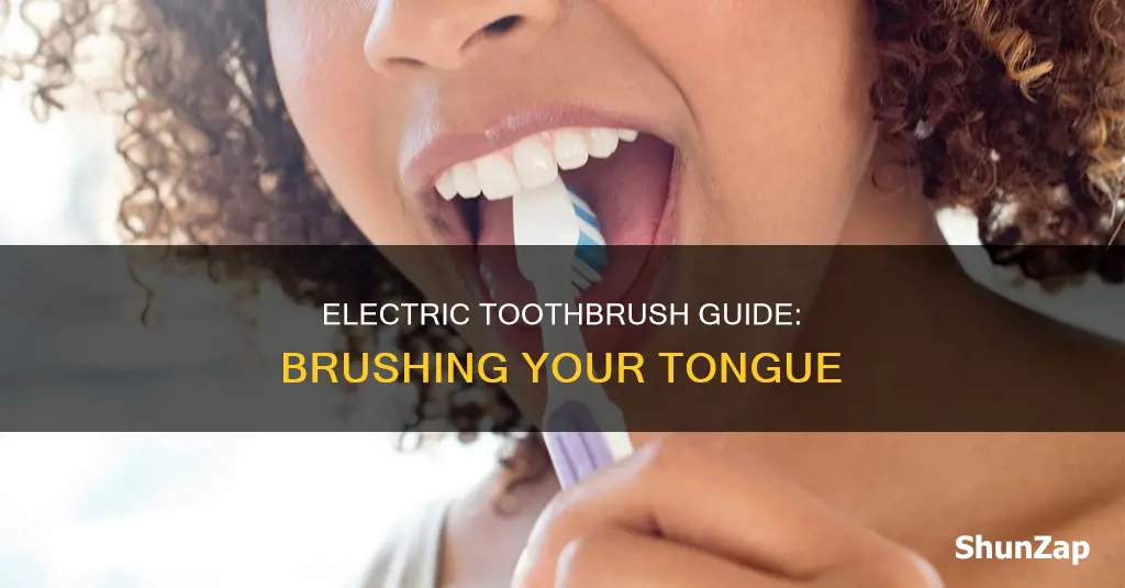 how to brush tongue with electric toothbrush