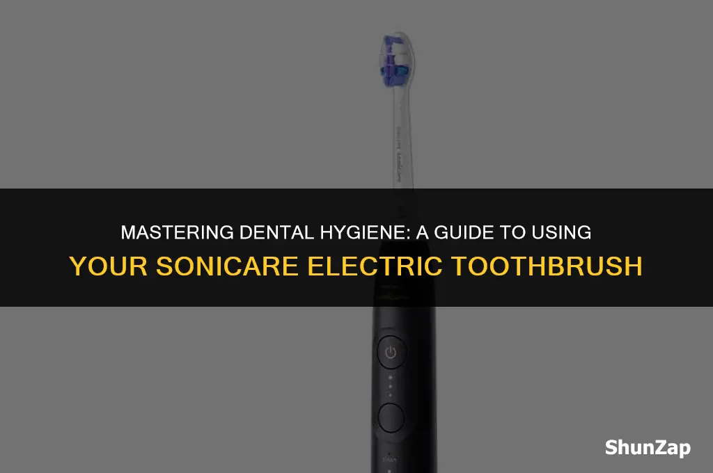 how to brush your teeth using an electric toothbrush sonicare