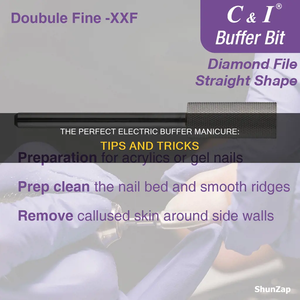 how to buff nails with electric buffer