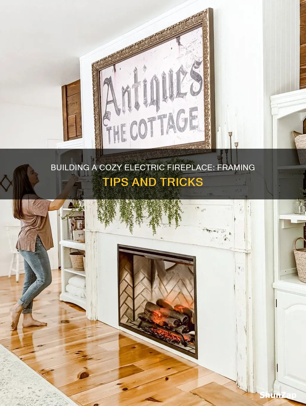 how to build a electric fireplace frame